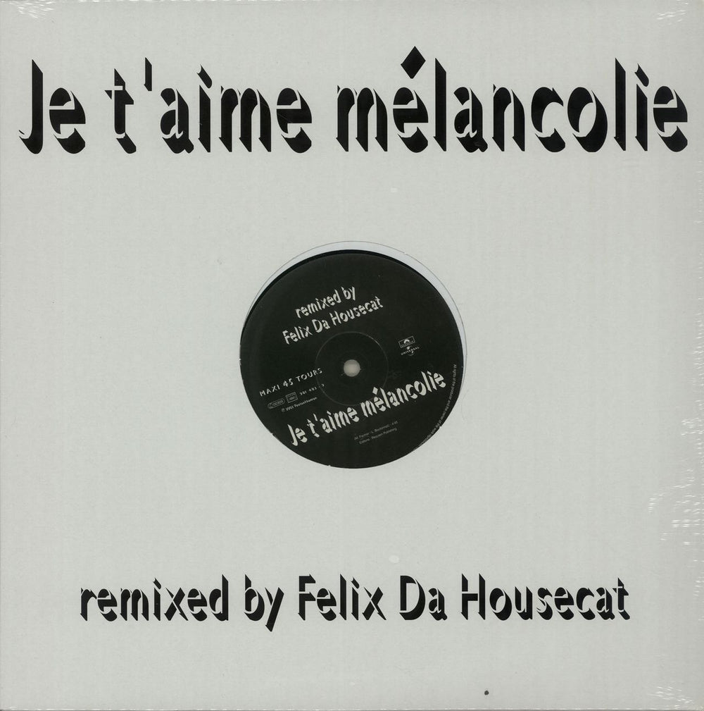 Mylene Farmer Je T'Aime Melancolie - Sealed French 12" vinyl single (12 inch record / Maxi-single) 981483-9