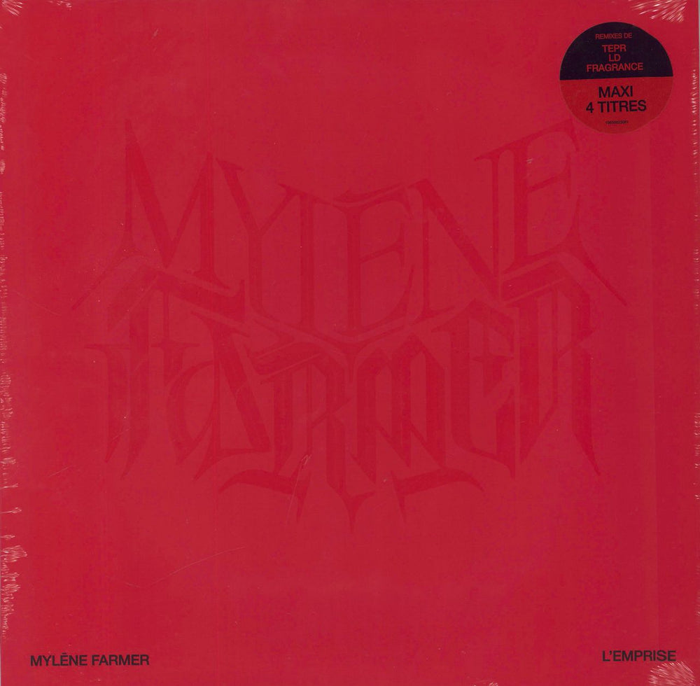 Mylene Farmer L'emprise - Red Vinyl - Sealed French 12" vinyl single (12 inch record / Maxi-single) 19658823081