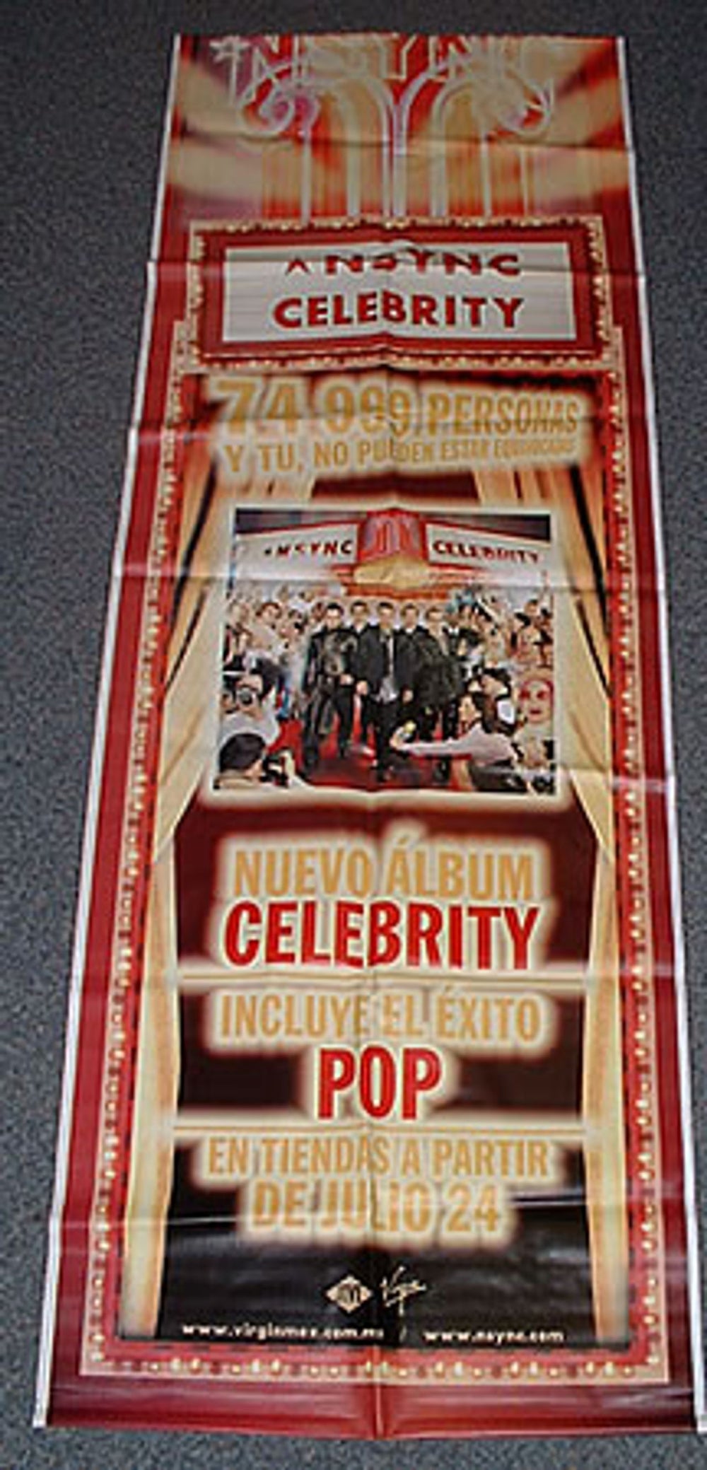 N Sync Celebrity Mexican Promo display BANNER