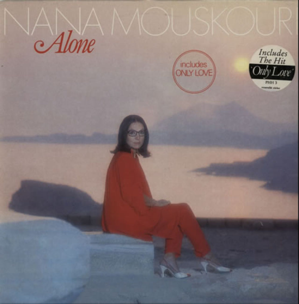 Nana Mouskouri Alone UK vinyl LP album (LP record) PHH3