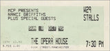 Nanci Griffith The Opera House, Manchester UK concert ticket USED CONCERT TICKET