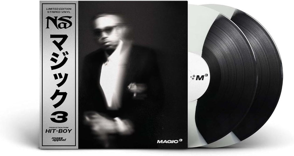 Nas Magic 3 - Black & White Striped Vinyl - Sealed US 2-LP vinyl record set (Double LP Album) MSAP161LPC