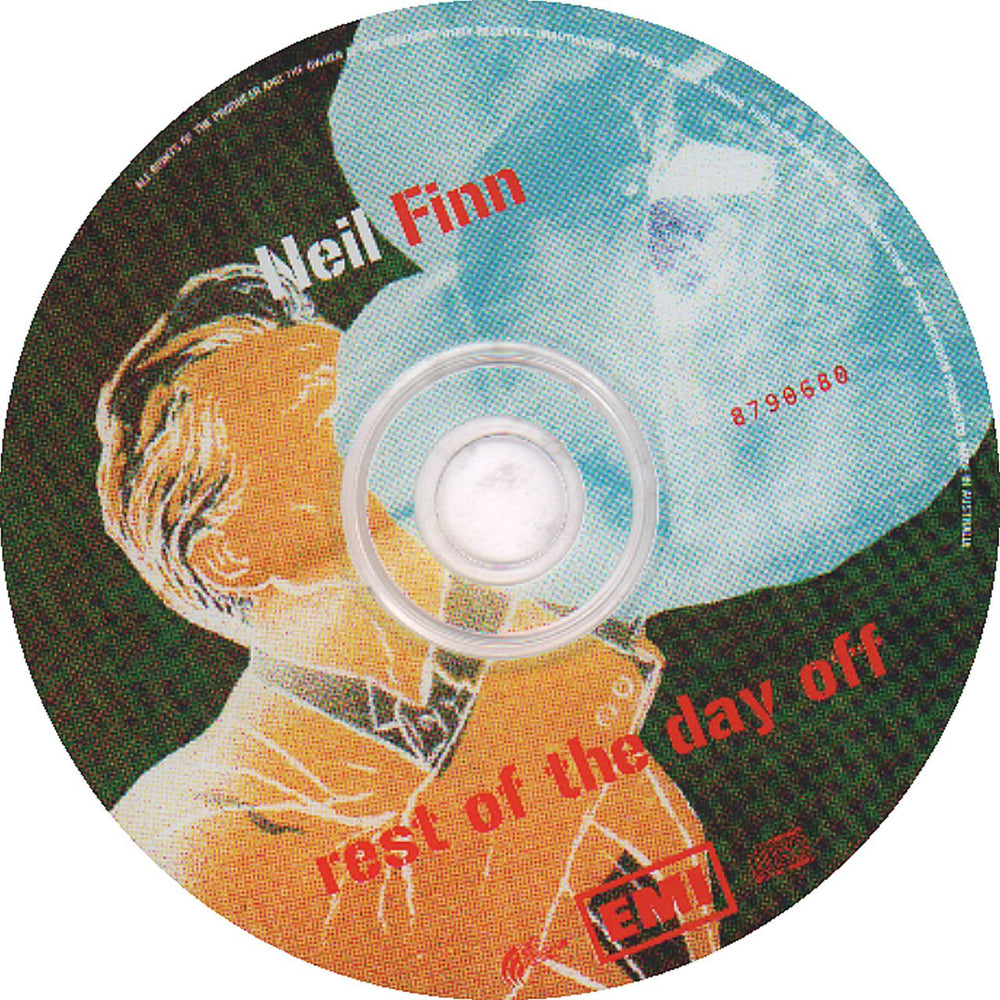 Neil Finn Rest Of The Day Off Australian CD single (CD5 / 5") 724387906808