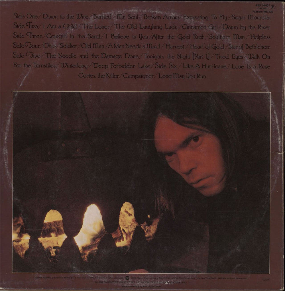 Neil Young Decade - VG+ German 3-LP vinyl record set (Triple LP Album) 075992723312