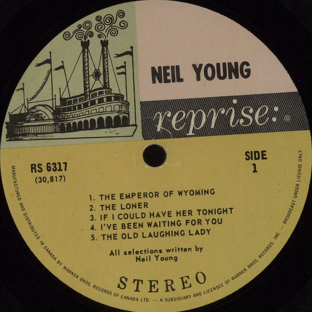 Neil Young Neil Young Canadian vinyl LP album (LP record) YOULPNE679736