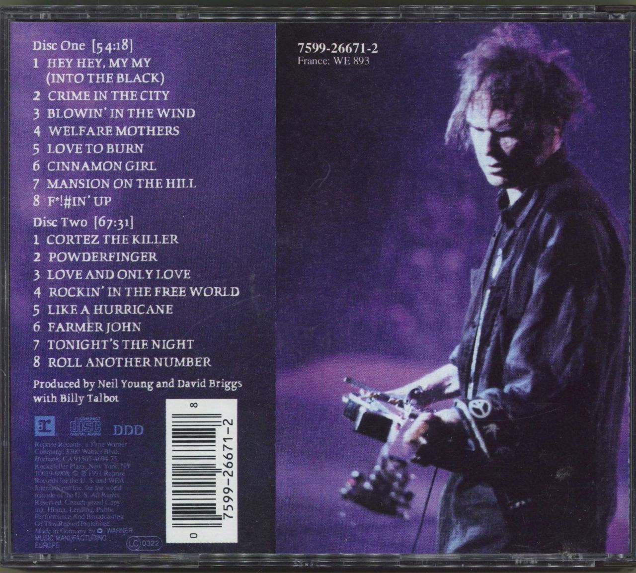 Neil Young Weld German 2-CD album set