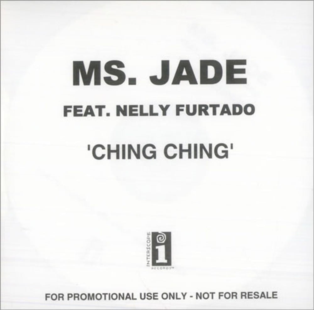 Nelly Furtado Ching Ching UK Promo CD-R acetate CDR ACETATE