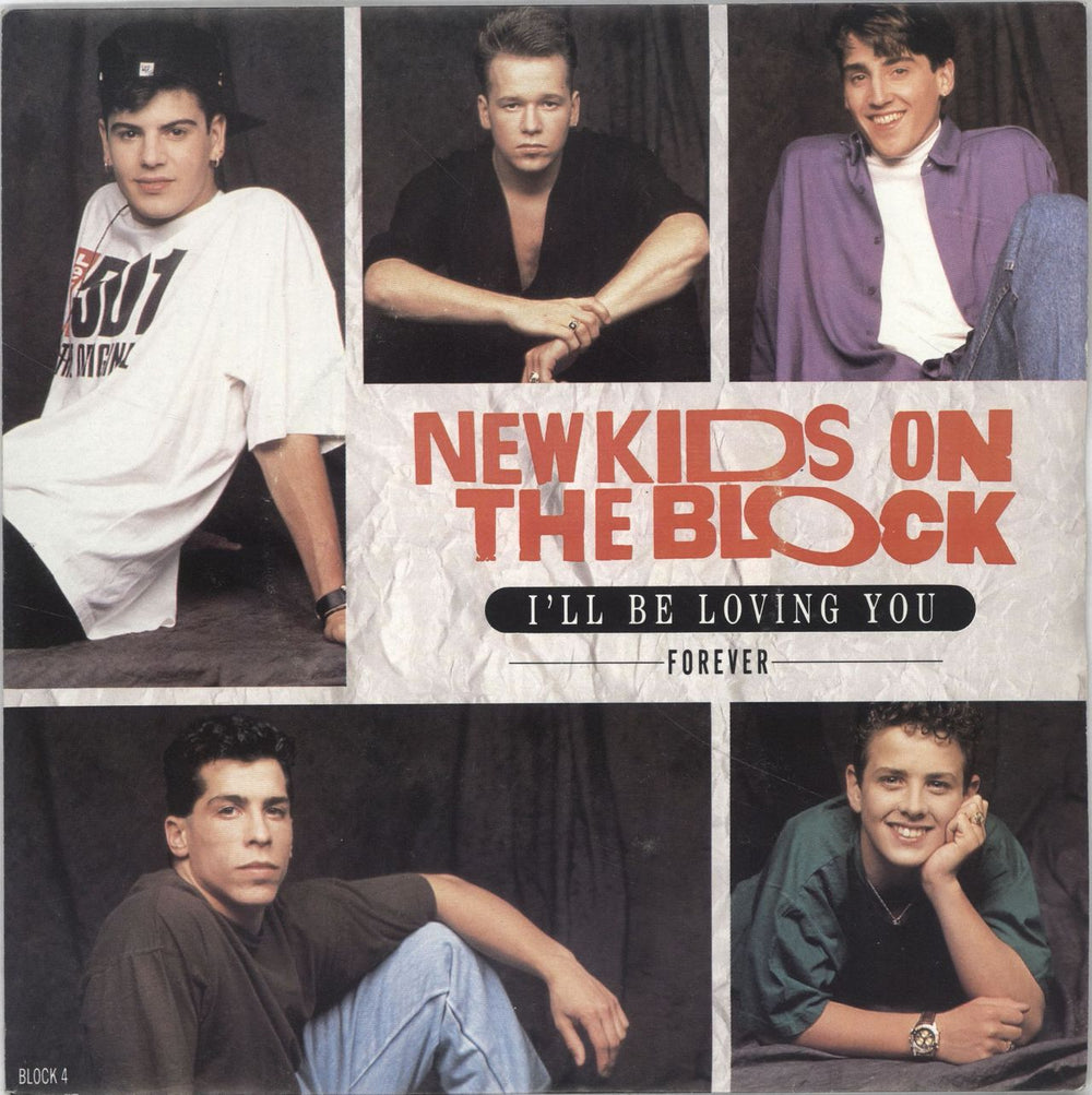 New Kids On The Block I'll Be Loving You (Forever) UK 7" vinyl single (7 inch record / 45) BLOCK4