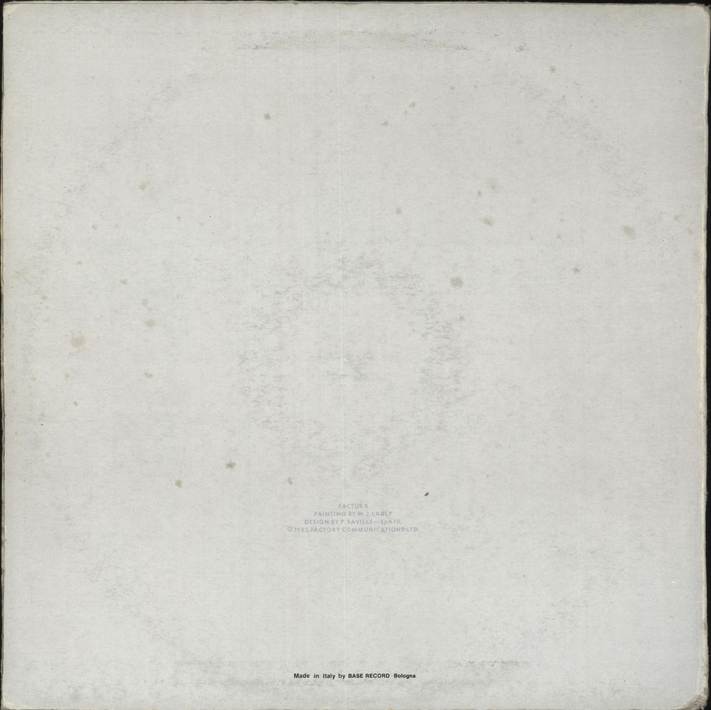 New Order 1981-1982 - EX Italian 12" vinyl single (12 inch record / Maxi-single)