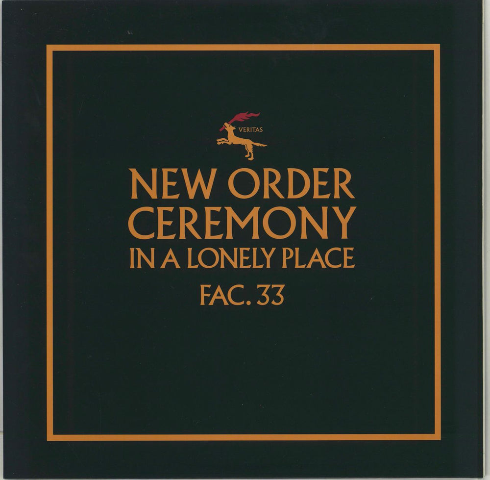 New Order Ceremony (1) - 180gm UK 12" vinyl single (12 inch record / Maxi-single) FAC33