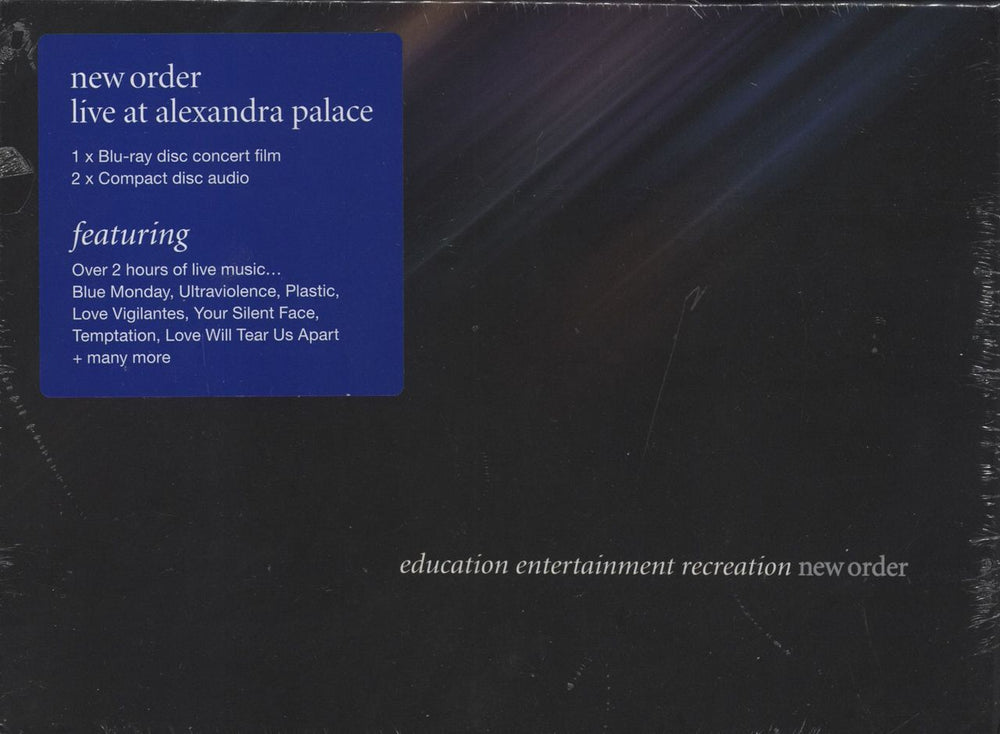 New Order Education Entertainment Recreation: Blu-Ray & 2CDs - Sealed UK 3-disc CD/DVD Set 0190295375973