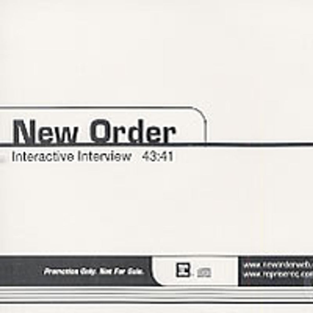 New Order Interactive Interview US Promo CD album (CDLP) NEWCDIN203091