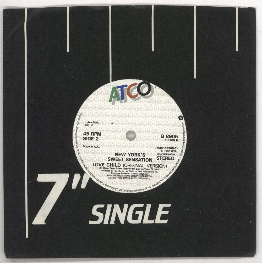 New York's Sweet Sensation If Wishes Came True UK 7" vinyl single (7 inch record / 45) B8905