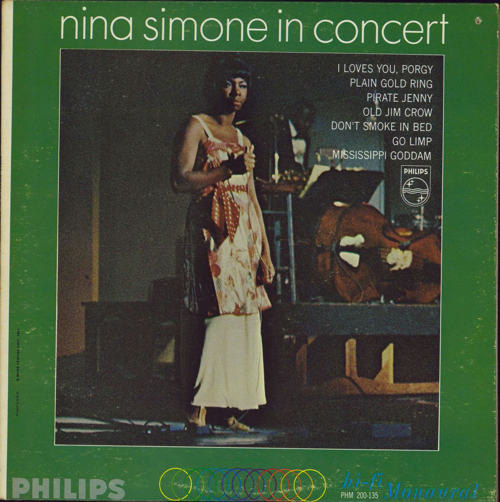 Nina Simone In Concert US vinyl LP album (LP record) PHM 200-135