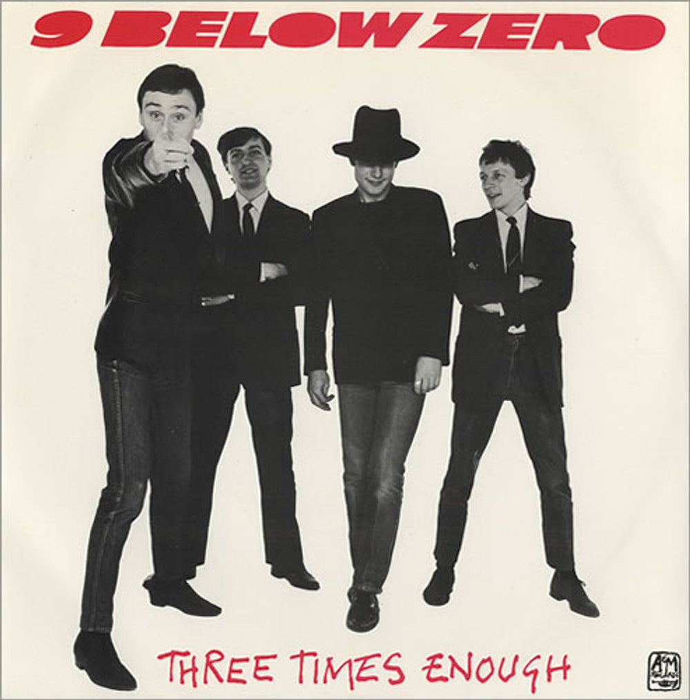 Nine Below Zero Three Times Enough - Yellow Vinyl UK 7" vinyl single (7 inch record / 45) AMS8110