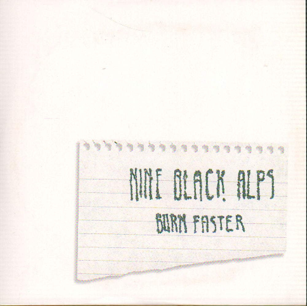 Nine Black Alps Burn Faster UK Promo CD-R acetate CD-R