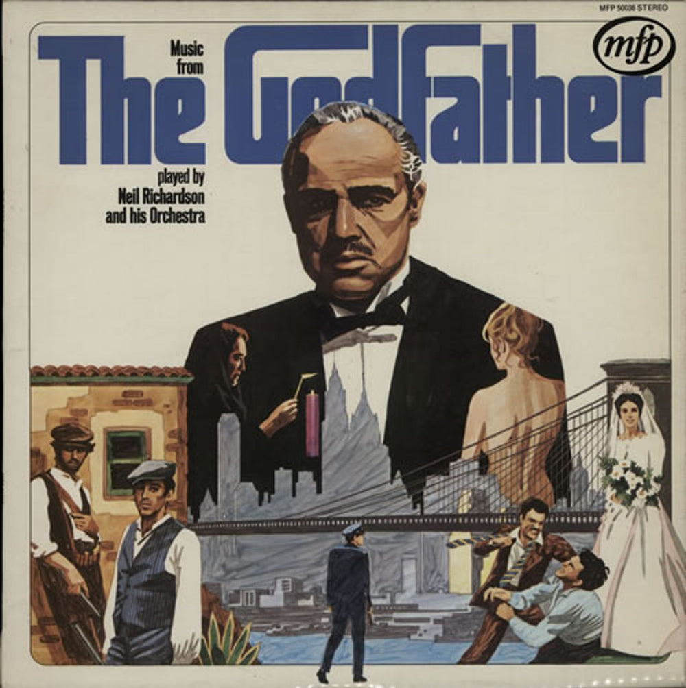 Nino Rota Music From The Godfather UK vinyl LP album (LP record) MFP50036