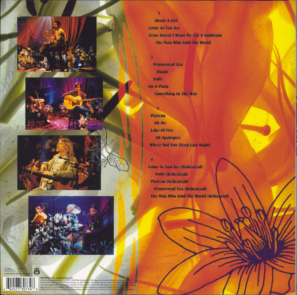 Nirvana (US) MTV Unplugged In New York - 25th Anniversary 180 Gram UK 2-LP vinyl record set (Double LP Album) 602577307348