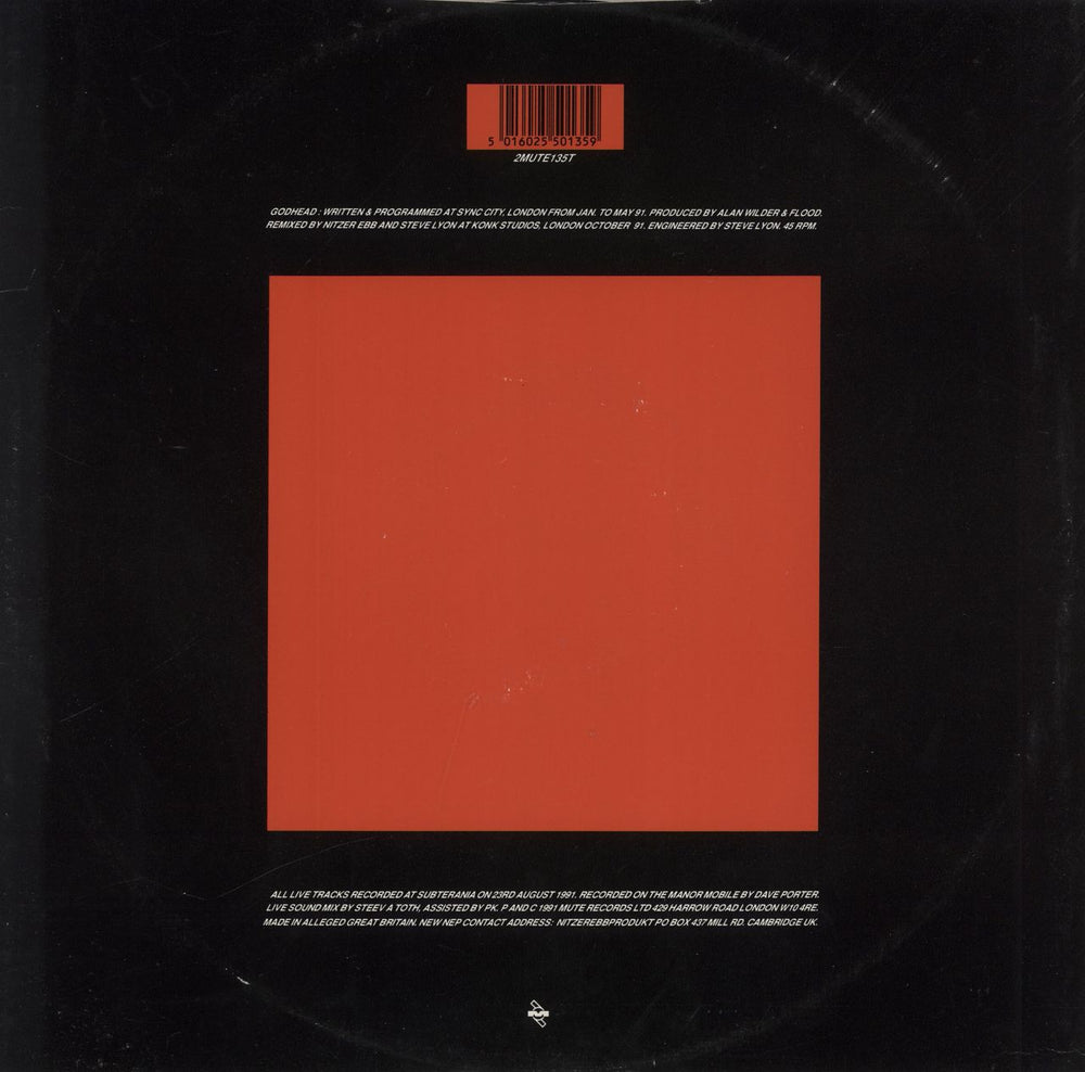 Nitzer Ebb Godhead - Part 2 of 2 UK 12" vinyl single (12 inch record / Maxi-single) 5016025501359