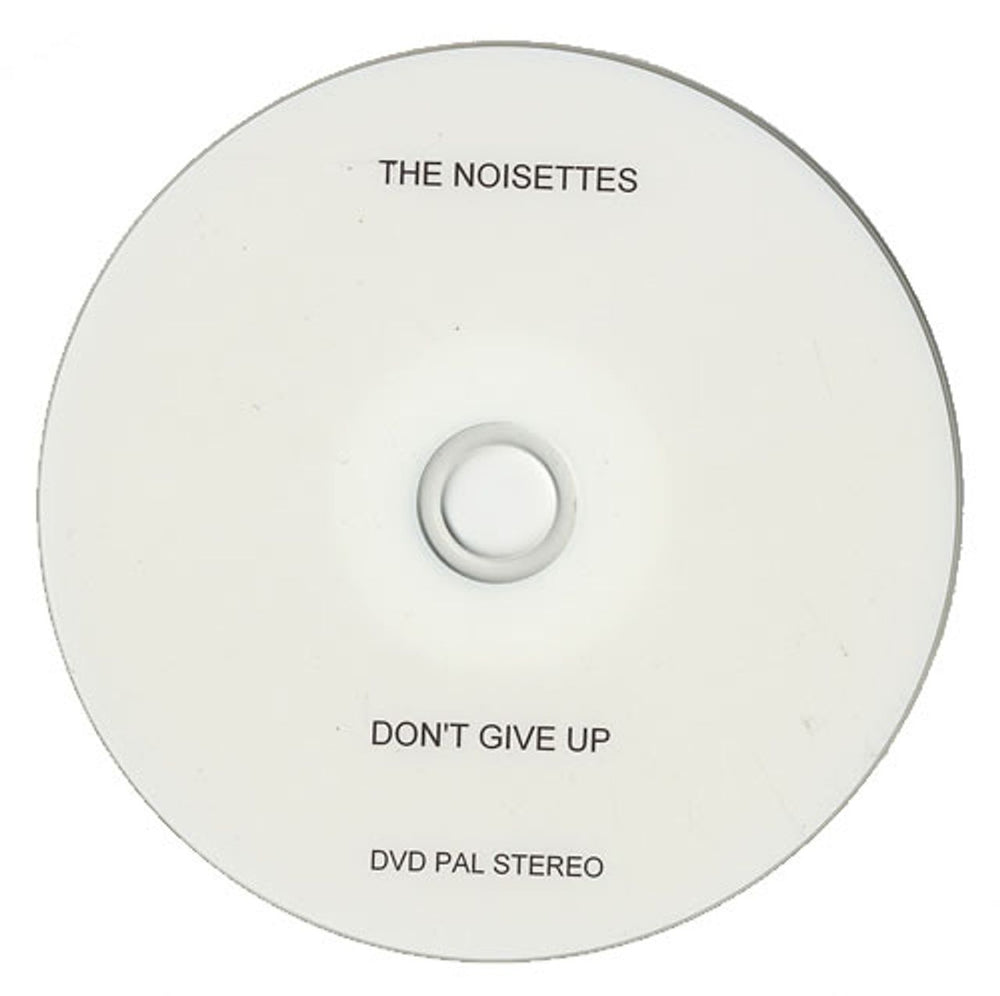 Noisettes Don't Give Up UK Promo promo DVD-R PROMO DVD-R