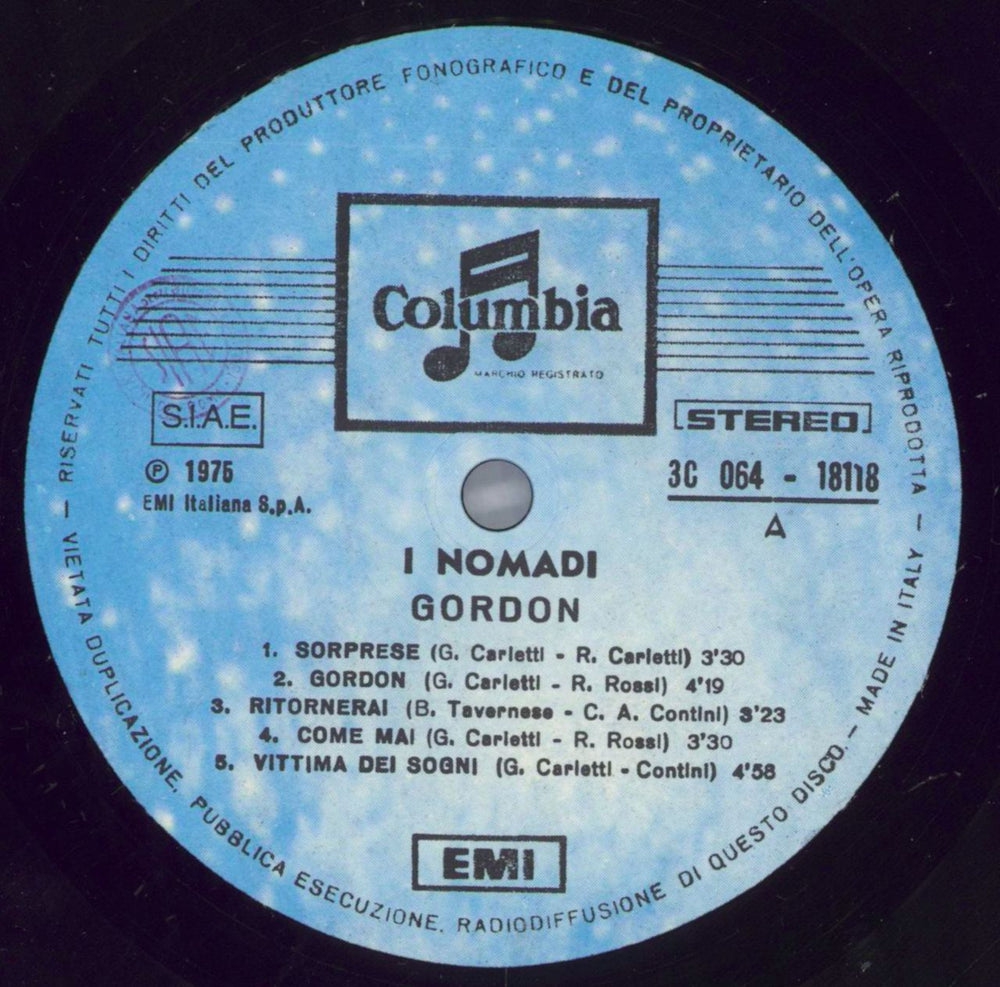 Nomadi Gordon Italian 2-LP vinyl record set (Double LP Album) NO92LGO823135