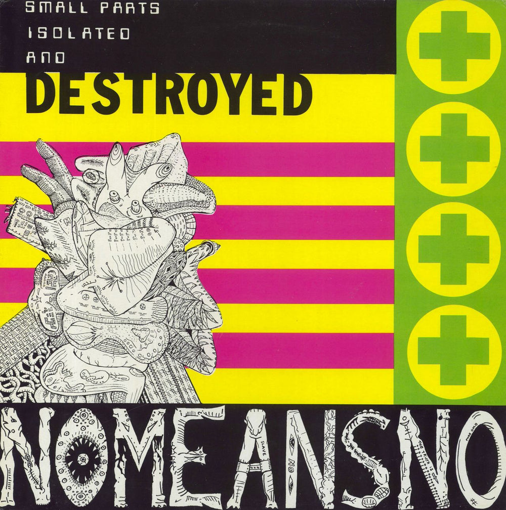 Nomeansno Small Parts Isolated And Destroyed UK vinyl LP album (LP record) VIRUS63