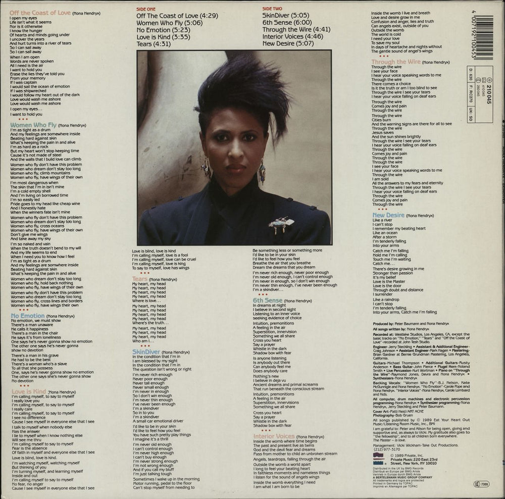 Nona Hendryx Skindiver German vinyl LP album (LP record) 4007192100453