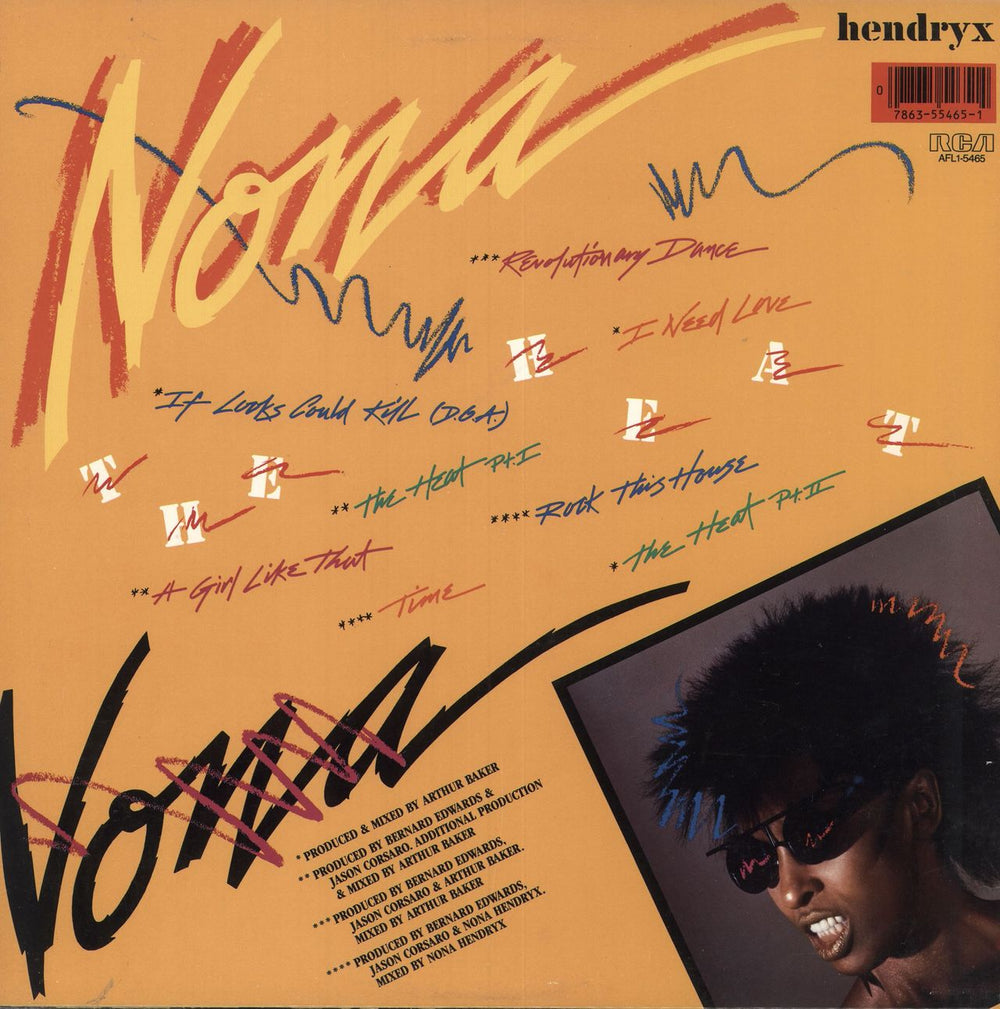 Nona Hendryx The Heat UK vinyl LP album (LP record)