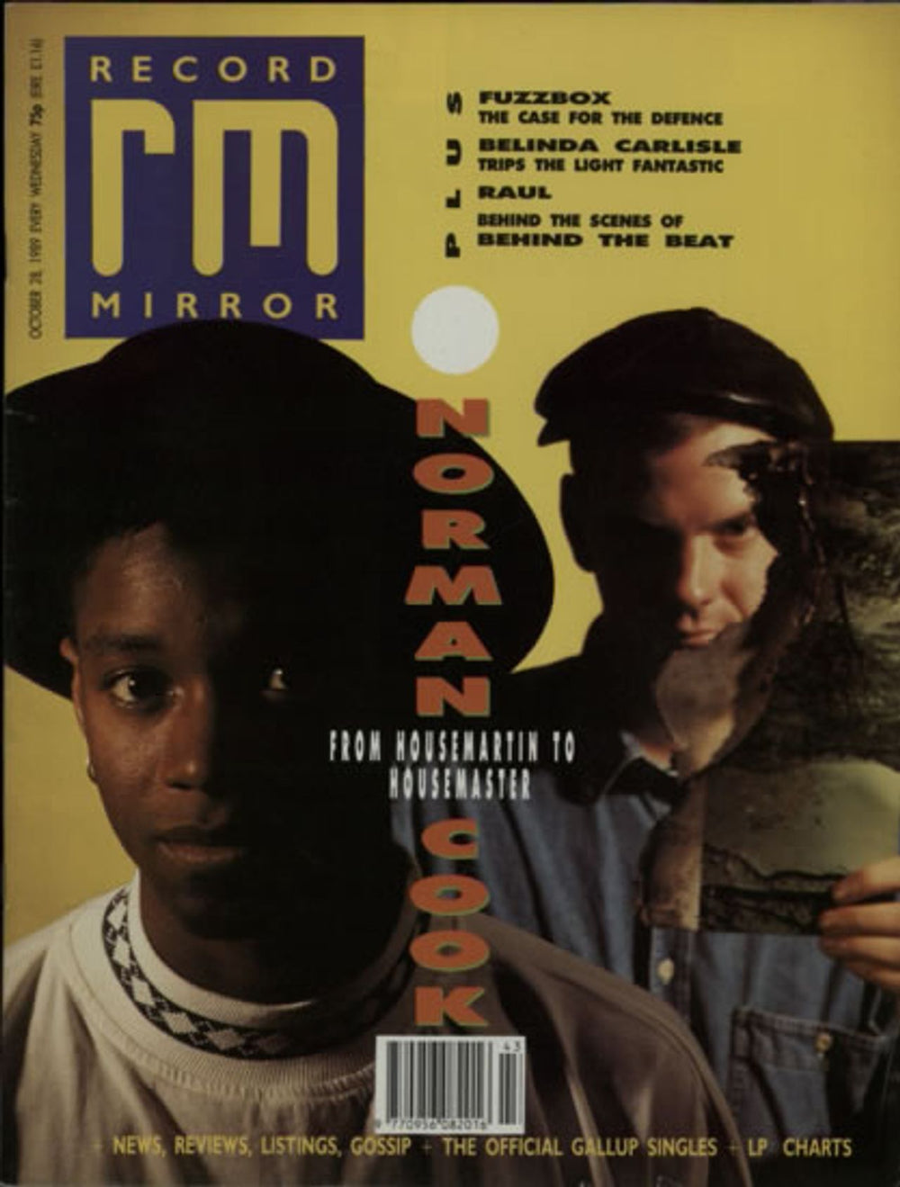 Norman Cook Record Mirror UK magazine 28 OCTOBER 1989