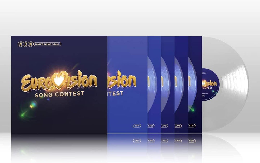 Now That's What I Call Music NOW That's What I Call Eurovision Song Contest - 5-LP Clear Vinyl - Sealed UK Vinyl Box Set LPNBX4