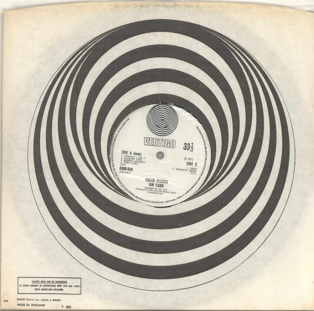 Nucleus Solar Plexus - 2nd UK vinyl LP album (LP record)