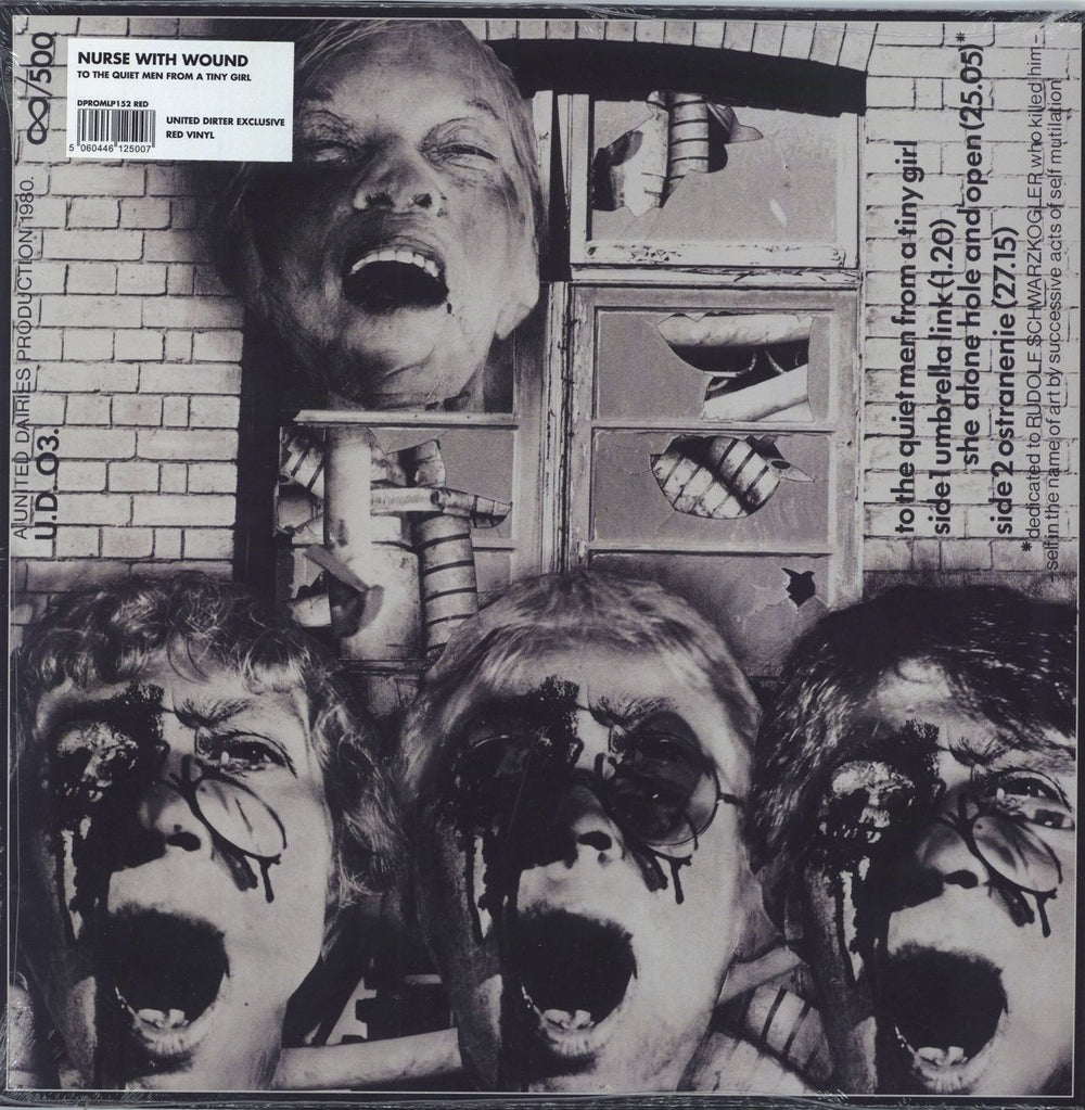 Nurse With Wound To The Quiet Men From A Tiny Girl - Red Vinyl - Sealed UK vinyl LP album (LP record) 5060446125007