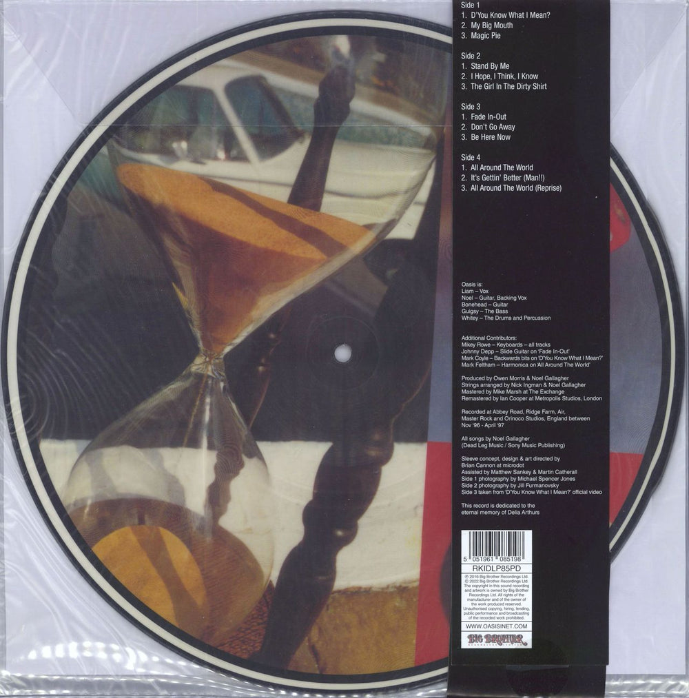 Oasis Be Here Now - 25th Anniversary UK picture disc LP (vinyl picture disc album) 5051961085198