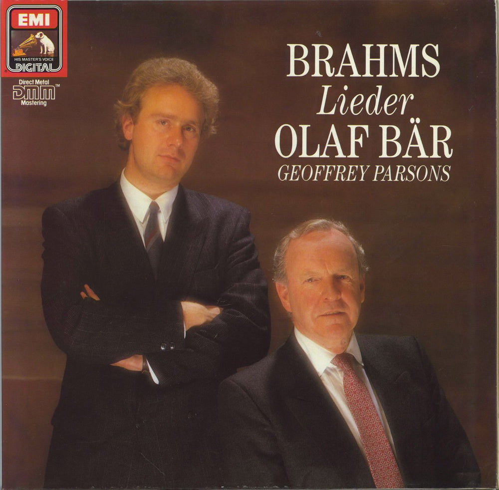 Olaf Bär & Geoffrey Parsons Brahms: Leider German vinyl LP album (LP record) 7497231