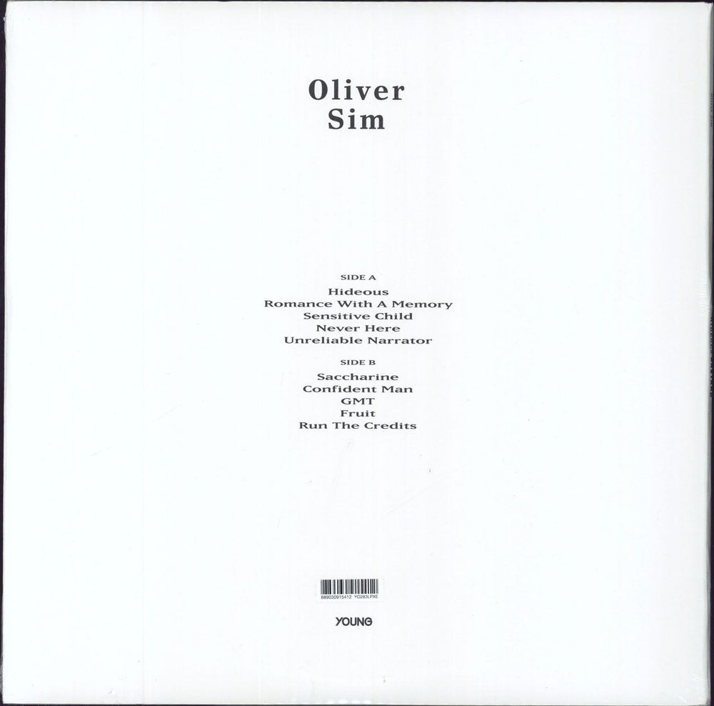 Oliver Sim Hideous Bastard - Crystal Vinyl UK vinyl LP album (LP record)