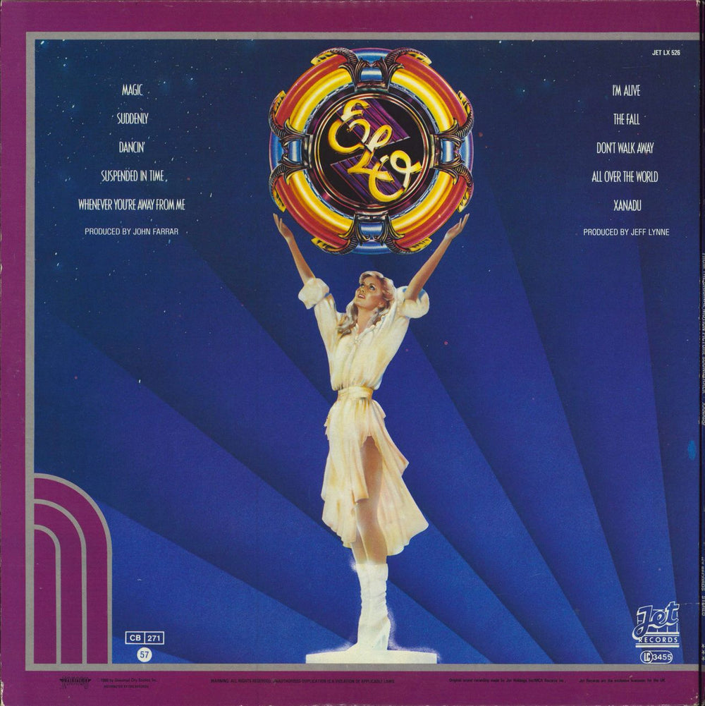 Olivia Newton John Xanadu - Complete - 2 Stickers UK vinyl LP album (LP record)