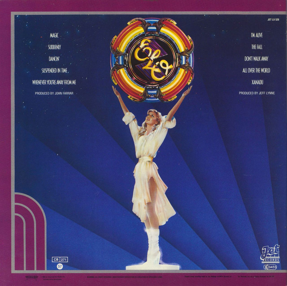 Olivia Newton John Xanadu + Postcards - Song Hype Sticker - VG UK vinyl LP album (LP record)