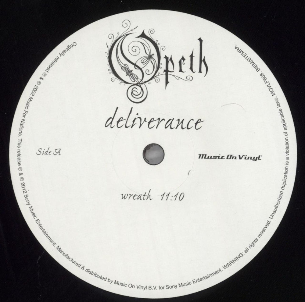 Opeth Deliverance - 180gram UK 2-LP vinyl record set (Double LP Album) OEP2LDE822646