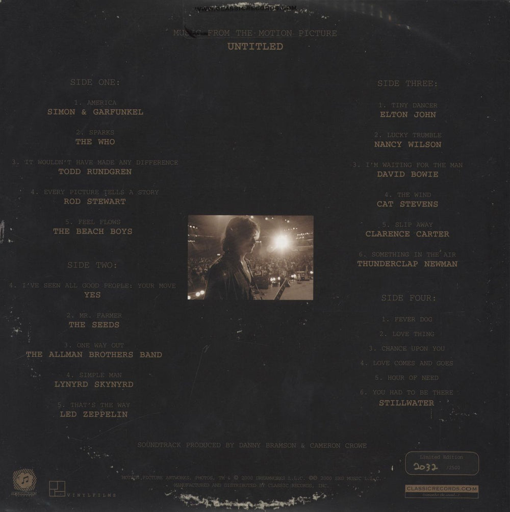 Original Soundtrack Almost Famous - Sealed US 2-LP vinyl record set (Double LP Album)