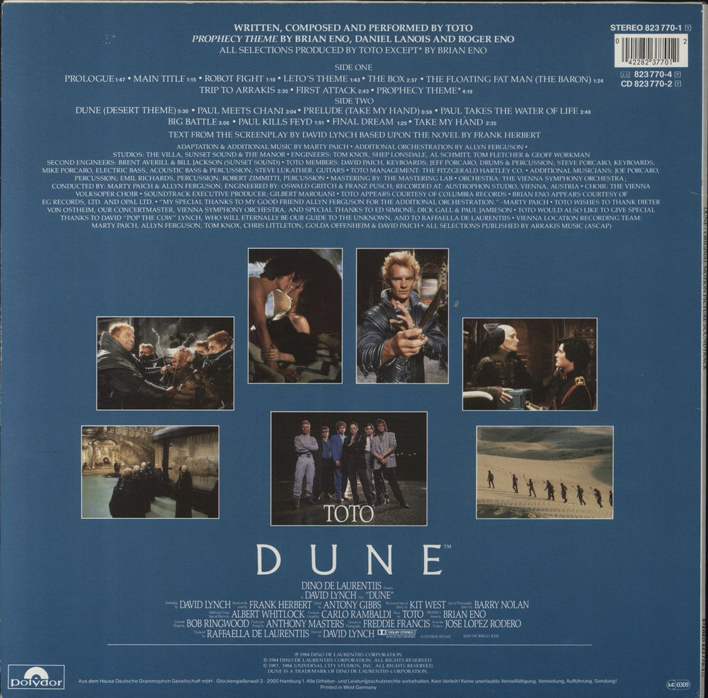 Original Soundtrack Dune + Opened Shrink German Vinyl LP — RareVinyl.com