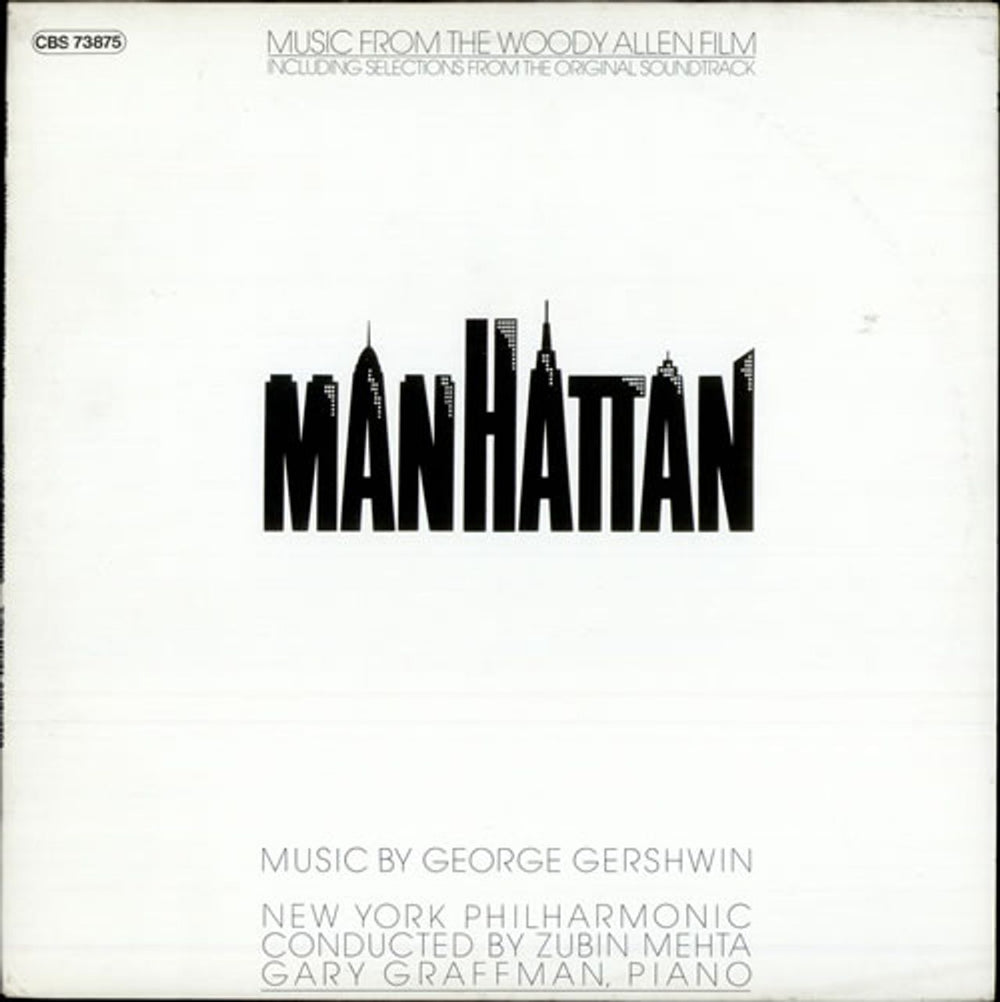 Original Soundtrack Manhattan German vinyl LP album (LP record) CBS73875