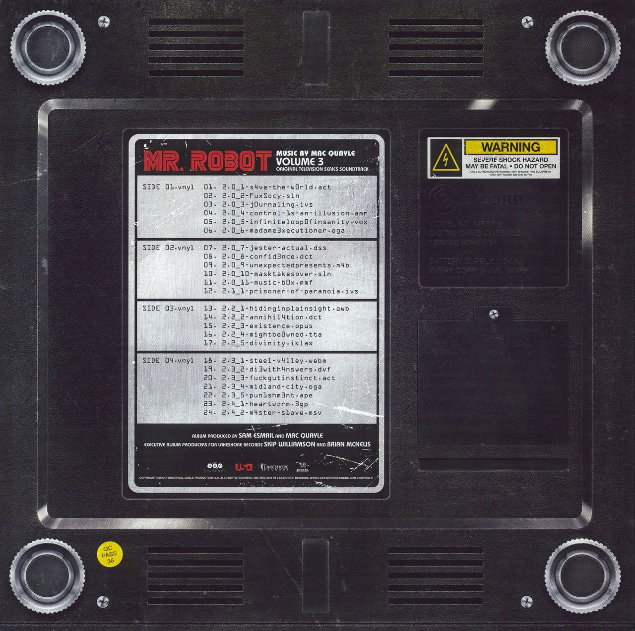 servilleta Habitual referir Original Soundtrack Mr. Robot: Volume 3 (Original Television Series So —  RareVinyl.com