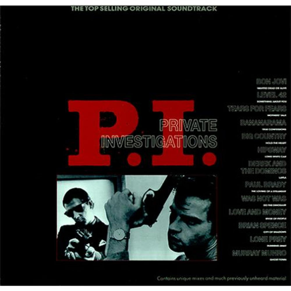 Original Soundtrack P.I. (Private Investigations) UK vinyl LP album (LP record) MERH107