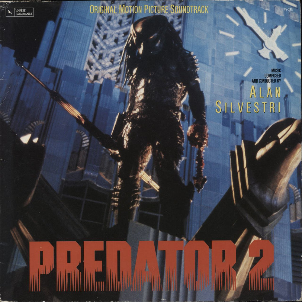 Original Soundtrack Predator 2 - VG German vinyl LP album (LP record) VS-5302