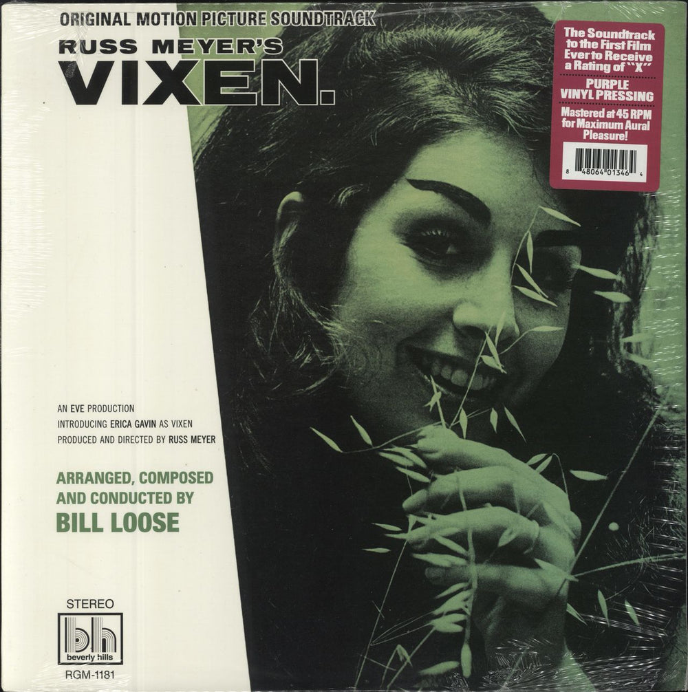 Original Soundtrack Vixen! - Purple VInyl US vinyl LP album (LP record) RGM-1181