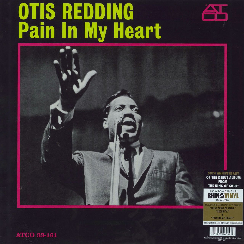 Otis Redding Pain In My Heart - 180gram Vinyl + Numbered UK vinyl LP album (LP record) 8122796089