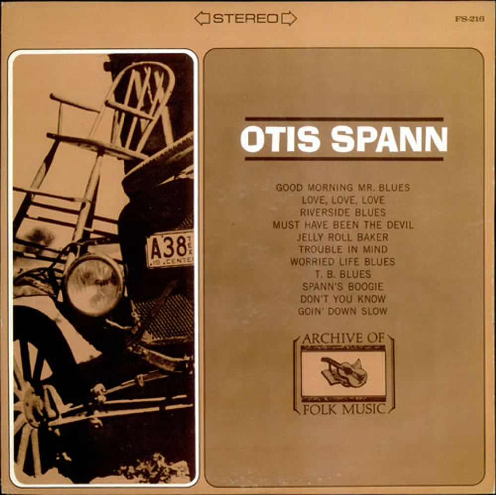 Otis Spann Otis Spann US vinyl LP album (LP record) FS-216