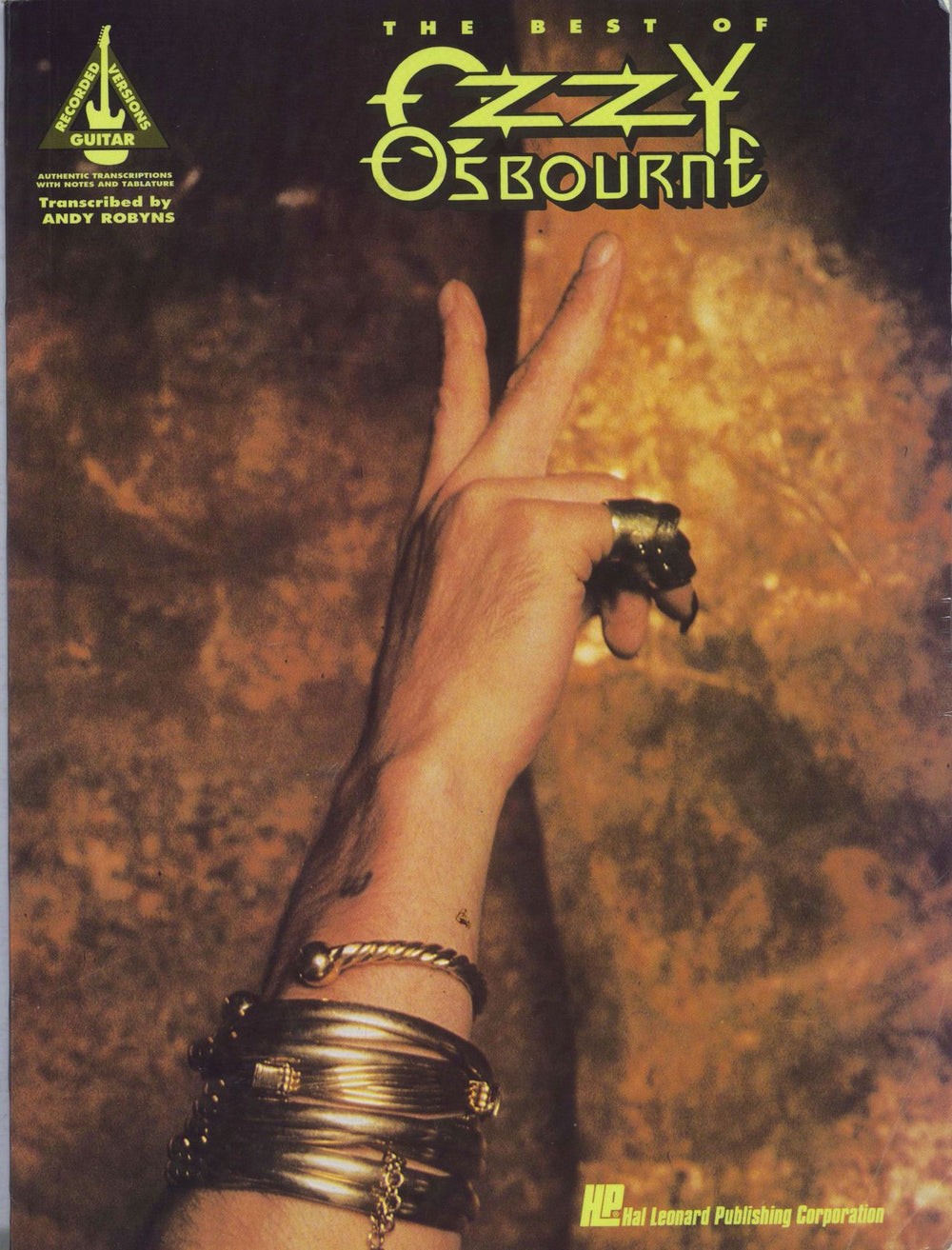 Ozzy Osbourne Hal Leonard The Best Of Ozzy Osbourne Guitar Tab Songbook US book ISBN0793517974