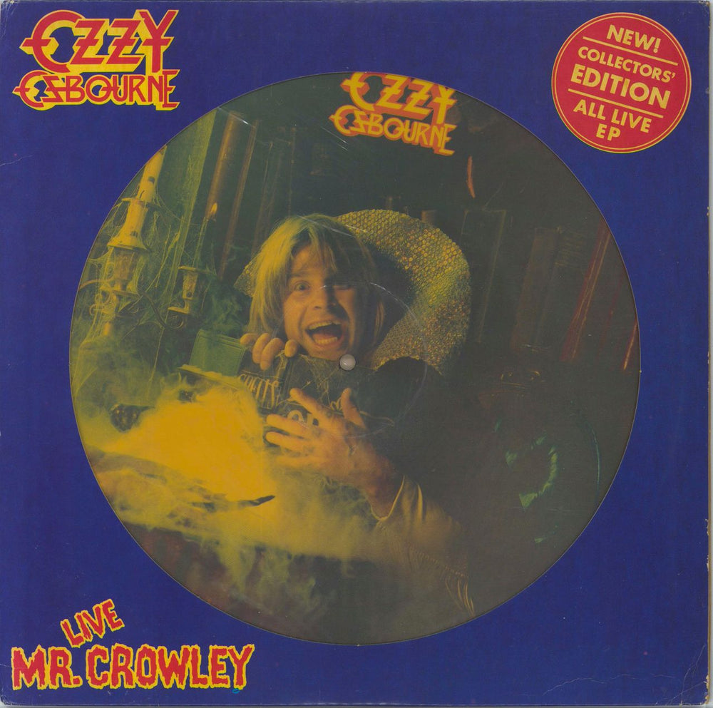 Ozzy Osbourne Live Mr Crowley US 12" vinyl picture disc (12 inch picture record) 37640