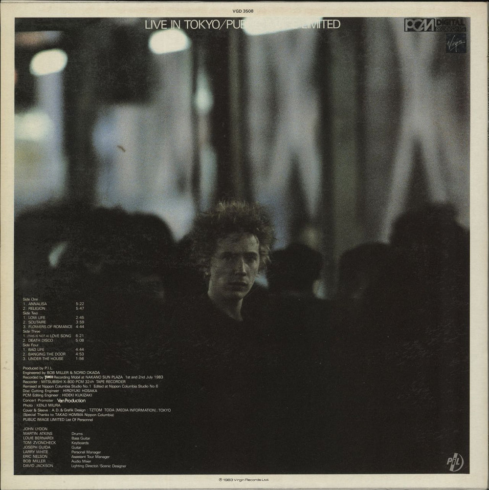 P.I.L. Live In Tokyo + Poster - EX UK 2-LP vinyl record set (Double LP Album)